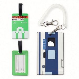 Custom High Quality Personalized Custom Round Soft PVC Travel Luggage <b>Tag</b> - Product Image 2