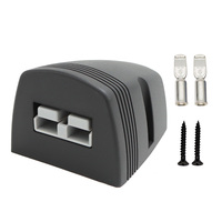 Interrupteur à bascule de type poteau d'alimentation gris pour voitures, courant élevé 50A 12V-24V IP65, prise à trou unique avec connecteur d'alimentation pour panneau de tente