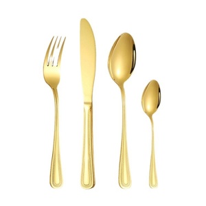 4-Piece Bead Dot Stainless Steel Tableware Set Hotel Western Knife Fork Spoon 24-Piece Dot Knife - Product Image 1