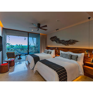 फ़ोशान आपूर्तिकर्ता अनुकूलित होटल लक्जरी बेडरूम फ़र्निचर 3 5 सितारा होटल फ़र्निचर बेडरूम सेट के साथ - Product Image 2