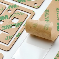 Pita Perekat Tahan Panas 3M 467MP Akrilik Die Cut Sensitif Tekanan Dua Sisi Ketebalan 0.05mm