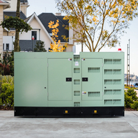 Pour moteur alimenté refroidi à l'eau 150KVA 120KW 3 phases 50Hz/60Hz groupe électrogène Diesel silencieux avec 100% alternateur en cuivre ATS