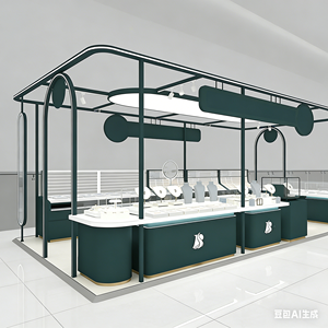 Vetrina in vetro lussuoso con cornice dorata, illuminazione LED, arco personalizzabile e resistente - Product Image 4