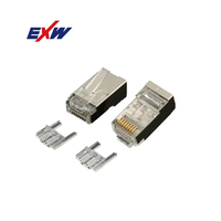 Câble réseau UTP RJ45, connecteur modulaire RJ45 Ethernet RJ45 traversant 8P8C, connecteur RJ45 Cat 6 Cat6