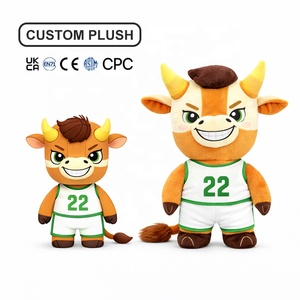 Peluche de Vaca Personalizado, Juguete de Peluche Personalizado, Lindo Toro de Dibujos Animados, Animal de Peluche Suave de Algodón PP, Muñeco Mascota, Proveedor de Fábrica OEM ODM - Product Image 2