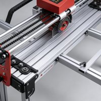 Machine de découpe de dalles de marbre et de carreaux d'ingénierie FYZ-70-2500, sans poussière, à assistance hydraulique, 2300W, longueur maximale 2500mm, épaisseur 70mm