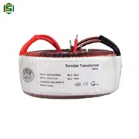 Transformateur de puissance toroïdal 220V 110V 50/60Hz, transformateur toroïdal en cuivre, transformateur à noyau annulaire pour alimentation d'amplificateur SMPS