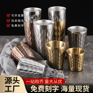 Gobelet isotherme en acier inoxydable à double paroi 304, portable, pour boissons, café, thé, eau - Product Image 5