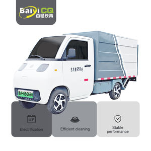 Cubo de basura pequeño con cuerpo plano, cargador de basura, cubo de basura, transporte, camión transportador - Product Image 1