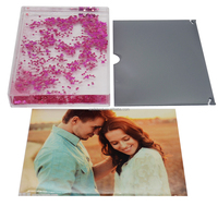 Cadre photo acrylique à paillettes cadeaux fantaisie de haute qualité pour la décoration de la maison