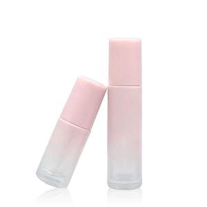 Gran oferta, botella de rodillo de aceite esencial de 10ml, botella de Rollon de aceite de vidrio Rosa degradado de 5ml para embalaje cosmético - Product Image 5
