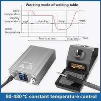 Station de soudage OSS T12-X PLUS fer à souder électronique avec embouts T12 pour réparation de carte PCB réparation de soudage de carte téléphonique