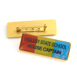 Tùy Chỉnh Màu Vàng Bạc Kim Loại Ve Áo <span class=keywords><strong>Pin</strong></span> Trống Nút Vòng Vuông Hình Chữ Nhật <span class=keywords><strong>Pin</strong></span> Trống Phù Hiệu Tên Tag Với An Toàn <span class=keywords><strong>Pin</strong></span> - Product Image 3