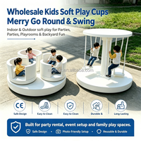 Manège balançoire carrousel tasse à thé souple pour enfants, équipement de jeu intérieur/extérieur pour la location événementielle