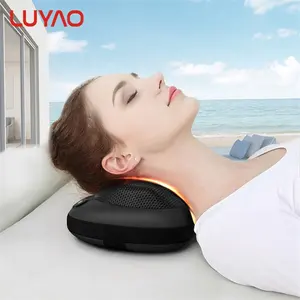 Travesseiro elétrico luyao, travesseiro massageador shiatsu para cintura cervical