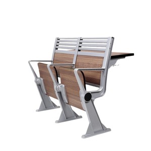 Sillas escalonadas escolares Juyou JY-909 Roble Dorado con pasamanos para auditorio y sala de conferencias - Product Image 1