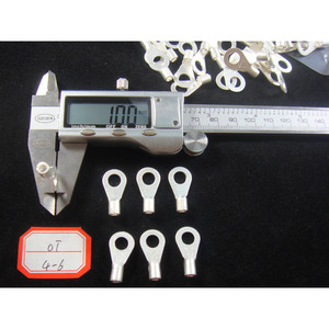 Terminaux annulaires Han Yi OT4-6 en cuivre pur, épaisseur 1,0 mm, pour l'électronique et l'ingénierie électrique, emballage en sac plastique - Product Image 2