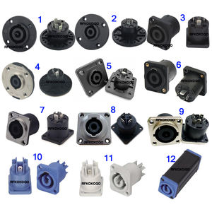 Cổng kết nối âm thanh chuyên nghiệp Speakon kim loại, loại gắn bảng, đầu cái, jack nguồn, chuẩn NL8, NL4FC, NL4MPR, 4/8 chân - Product Image 2