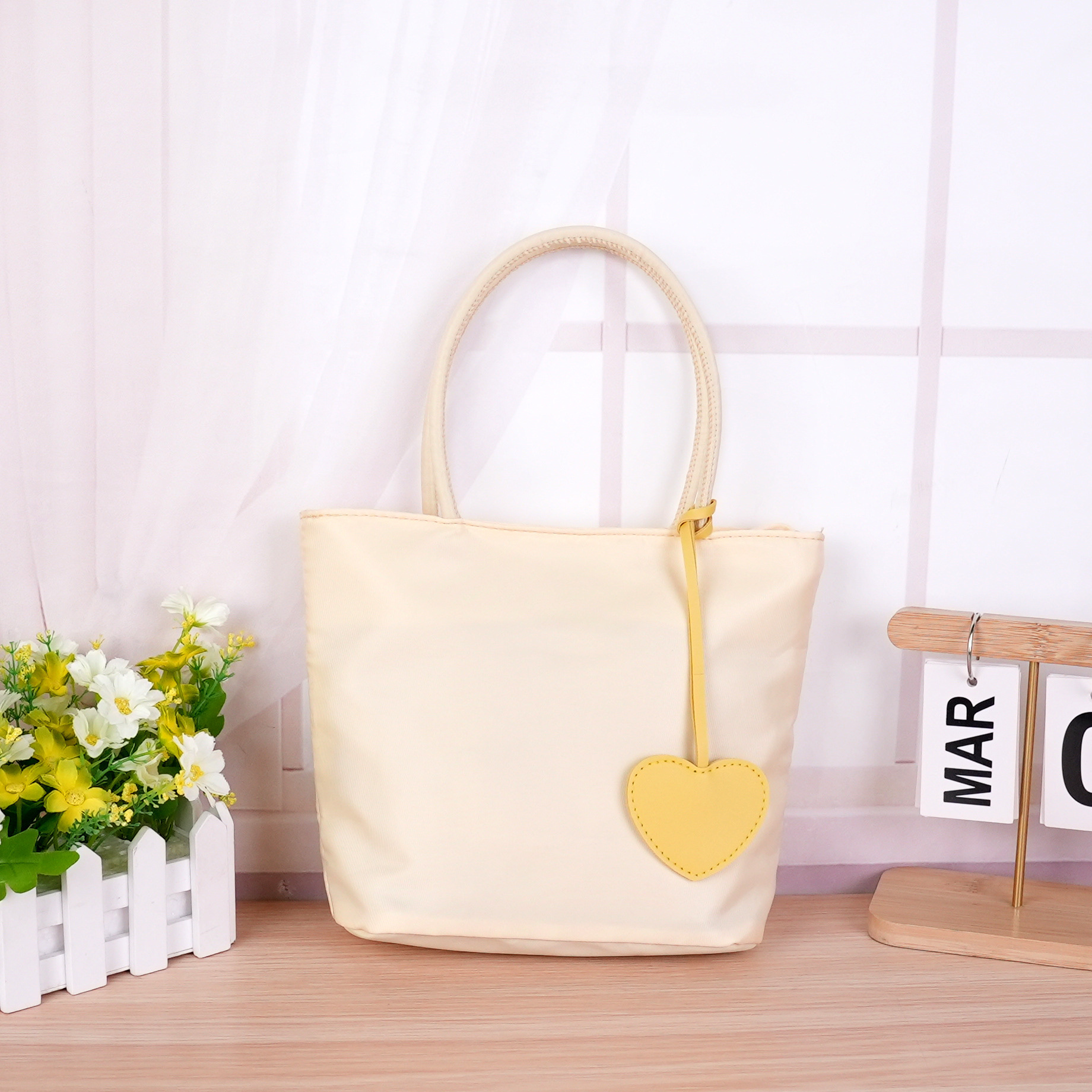 Sac simple beige [portage pratique]