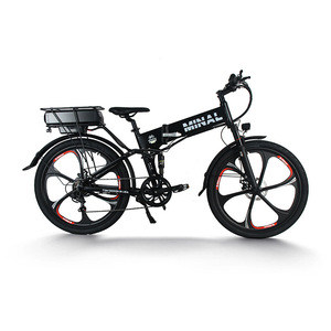 Bicicleta Eléctrica de Aleación de Aluminio sin Escobillas, Llanta Integrada de 26 x 1.95 Pulgadas, 48V30AH, Batería de Litio Dual de Larga Duración, Doble Suspensión - Product Image 1