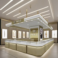 Vitrine à bijoux en bois moderne avec éclairage LED, étanche, écologique, YIZHAN, robuste, service personnalisé ODM/OEM