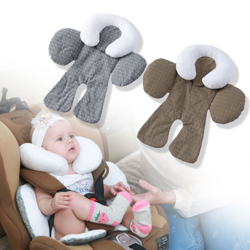 Мягкая подушка для защиты корпуса детской коляски, подушка для автомобильного сиденья, двусторонняя защитная подушка для головы и тела