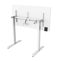 Usine vendant directement bureau réglable en hauteur de cadre blanc électrique ergonomique sain avec surface de travail de bureau d'ordinateur d'écriture