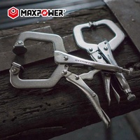 Pince à bec courbé professionnelle Maxpower, pince à bec carré, pince de serrage pour soudage