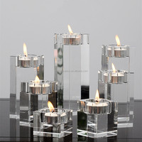 Massiver Kristall Esstisch Kerzenhalter K9 Glas Transparente Kerzenhalter