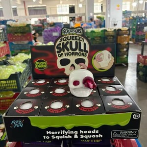 Caja Sorpresa de Halloween: Juguete Sensorial de Calavera de Terror, Cabeza de Fantasma de Goma Suave TPR, Juguete Antiestrés de Crecimiento Lento para Adultos 14+ - Product Image 1