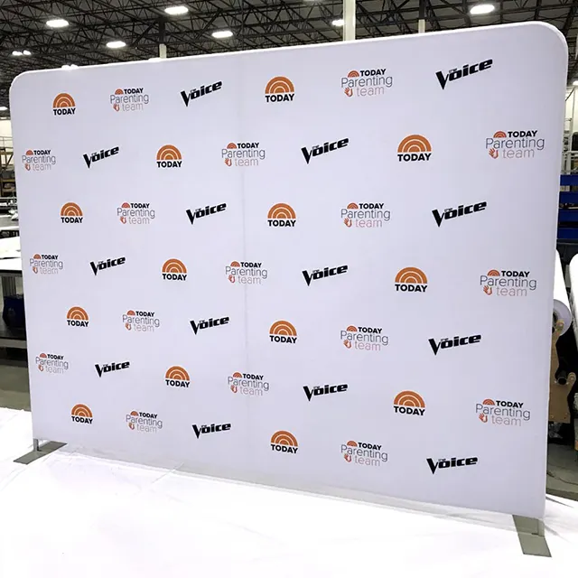 Kunden spezifischer Druck messe Event Stand Hintergrund Wand Banner Display Stand