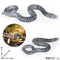 Jouets de simulation d'animaux pour enfants yxs, modèles solides de caéciennes, serpents aveugles, caméléons, lézards, écureuils, etc.