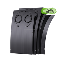 Panneau solaire flexible ETFE HPBC 150W 200W 250W 300W 340W 375W 409W, largeur étroite, taille personnalisée pour véhicule, clôture, mur