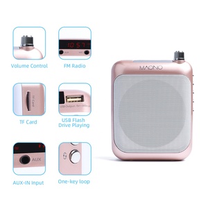 MAONO sonido sin ruido Micrófono inalámbrico para los maestros manos libres portátil Mini voz amplificador - Product Image 6