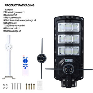 Tất cả trong một tích hợp v380pro 4k ngoài trời ống kính kép năng lượng mặt trời CCTV Camera 10x Zoom phát hiện chuyển động năng lượng mặt trời ánh sáng đường phố với máy ảnh - Product Image 2