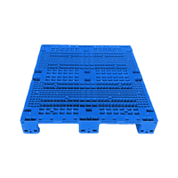 Palette en plastique à plateau ouvert de haute qualité pour chariot élévateur, 3 roulettes, 1100x1000mm, pour stockage en entrepôt