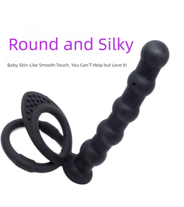 Double pénétration Strapon Dildo Anal Butt Plug Anal Beads Cock Ring G Spot Vibrator Sex Toys for Couples - Product Image 5