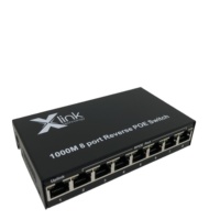 8 포트 데스크탑 기가비트 역 POE 이더넷 스위치 8 포트 10/100/1000mbps 네트워크 스위치 LAN Rj45 네트워킹 인터넷 분배기