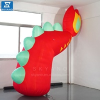 Décoration de dragon gonflable personnalisée avec queue de dragon mascotte publicitaire gonflable personnalisée