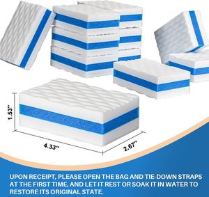 Éponge Nano en Mousse Blanche et Bleue pour la Décontamination, le Nettoyage par Compression, Légère, Durable, Haute Absorption, pour Bateau - Product Image 4