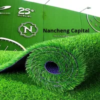 Gazon artificiel artificiel artificiel pour terrain de football, balcon, isolation du toit, faux tapis vert pour clôture pour l'extérieur