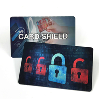 Wholesale Custom RFID Blocking Card CR80 Size PVC Anti Scan Card for Credit Card Protection