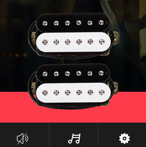 Micros humbucker <span class=keywords><strong>double</strong></span> bobinage personnalisés Alinico 5 avec capot noir et blanc pour <span class=keywords><strong>guitare</strong></span> électrique - Product Image 3