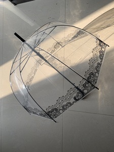 <span class=keywords><strong>Parapluie</strong></span> <span class=keywords><strong>Transparent</strong></span> 2021 <span class=keywords><strong>pour</strong></span> femme, nouvelle mode, dôme de bulles, logo imprimé, <span class=keywords><strong>pour</strong></span> <span class=keywords><strong>mariage</strong></span>, fête, Style dame - Product Image 6