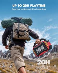 Haut-parleur <span class=keywords><strong>Bluetooth</strong></span> robuste ANCOON 160W, étanche IPX6, 20H, stéréo TWS, 10000mAh, avec lumières dynamiques - Product Image 4