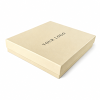 Boîte cadeau écologique en deux parties avec couvercle rigide et base, en carton recyclable, emballage EU PPWR pour les marques de cadeaux haut de gamme