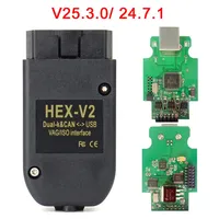 Escáner OBD2 VAGCOM 253 HEX V2 para VW Audi Skoda Seat-USB Multi-idioma para Herramienta