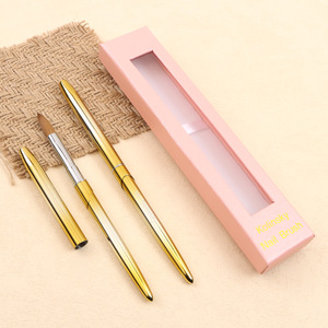 Pinceau à ongles en acrylique Kolinsky avec logo personnalisé, outil professionnel pour la manucure en salon, pinceau pour extension et peinture d'ongles - Product Image 5