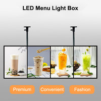 Papan Menu LED Aluminium Ultra-tipis untuk SPBU, Restoran Cepat Saji, Kedai Kopi, dan Pusat Perbelanjaan
