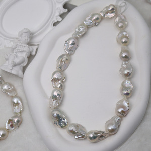 Filo di Perle Naturali d'Acqua Dolce Barocche a Coda di Pesce per Creazione di Gioielli Fai-da-Te, Collane, Orecchini e Design Artigianale - Product Image 5